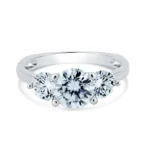 Silver Past Present & Future Moissanite Ring - IFJR00001