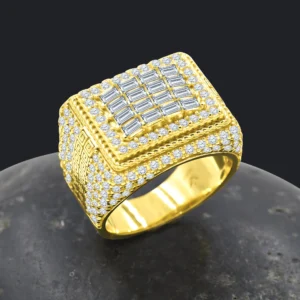 "NIGHT OWL" MOISSANITE SILVER RING IFJ994242