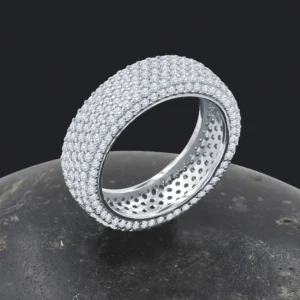"FOREVER" MOISSANITE SILVER RING IFJ994421