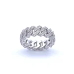 "ETERNITY" 925 MOISSANITE ICED OUT RING IFJ 995551