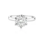 Sterling Silver 2 Carat Moissanite Solitaire Ring - IFJR00002