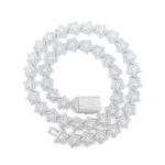 "IM A STAR" 15.66 CTW 14MM 22" MOISSANITE ICED OUT CHAIN | IFJ997521