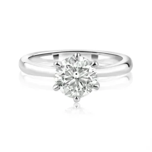 Sterling Silver 1 Carat Moissanite Ring - IFJR00001