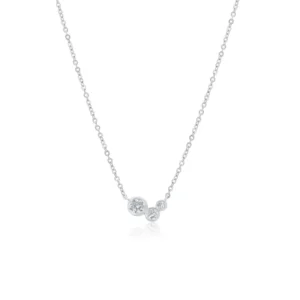 Cluster Moissanite Adjustable Pendant Necklace MDGPIFJ00003